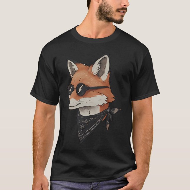 Camiseta Cabeça de Raposa Antropomórfica (Frente)
