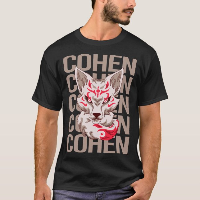 Camiseta Cabeça de Raposa - Nome Cohen (Frente)