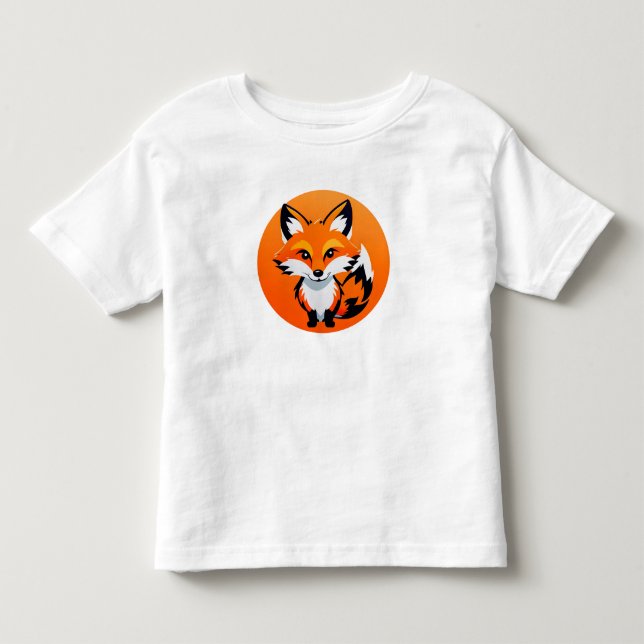 Camiseta Cabeça de Raposa Vibrante (Frente)