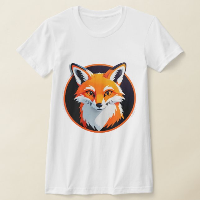 Camiseta Cabeça de Raposa Vibrante (Postura )