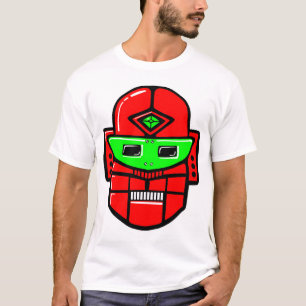 Camiseta Cabeça de Robô Retro
