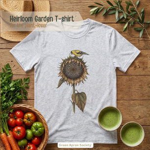Camiseta Cabeça de Semente de Girassol Botânica