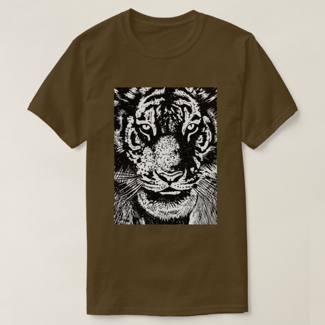 Camiseta Cabeça de tigre (Frente do Design)