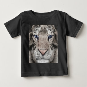 Camiseta Cabeça de Tigre Branco Estética da Vida Selvagem