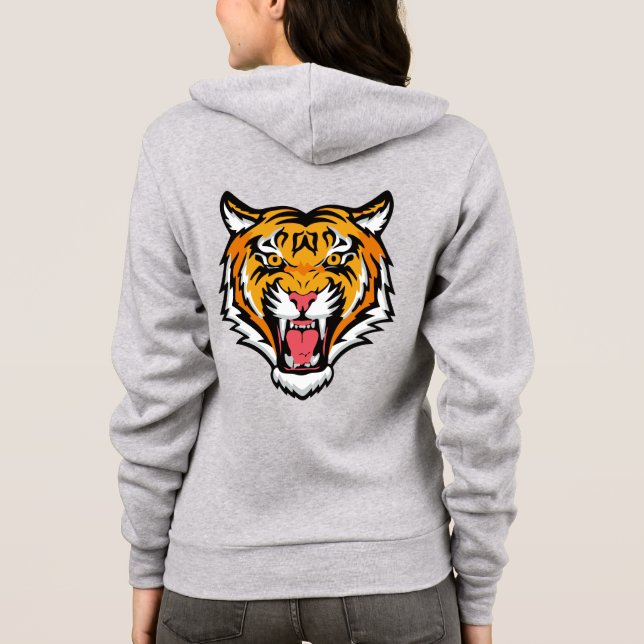 Camiseta Cabeça de Tigre Rugindo-25818 (Verso)