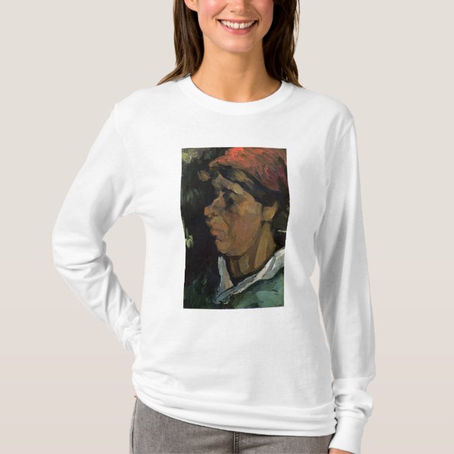Camiseta Cabeça de um camponês holandês, 1884 de Vincent (Frente)