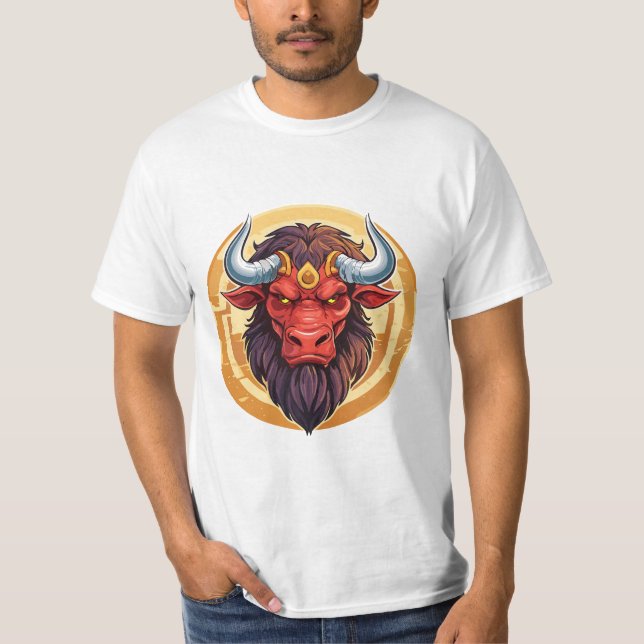 Camiseta Cabeça de um minotauro da mitologia grega (Frente)