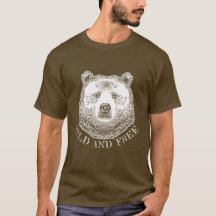 Cabeça de Urso, Selvagem e Livre, Ilustração Desen