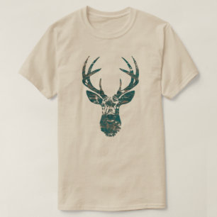 Camiseta Cabeça de veado com chifres