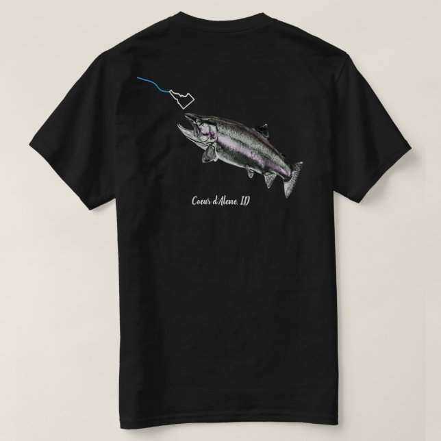 CAMISETA CABEÇA DO AÇO DA CDA - AQUI PESCA - IDAHO BRILHANT (Verso do Design)