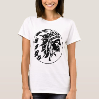 Camiseta Cabeça do chefe indiano