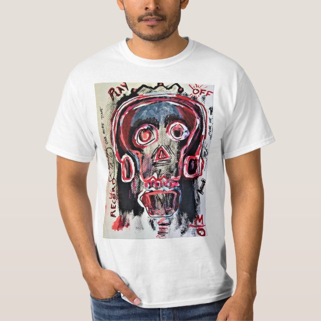 Camiseta Cabeça do crânio. (Frente)