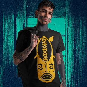 Camiseta Cabeça do Guerreiro Amarelo