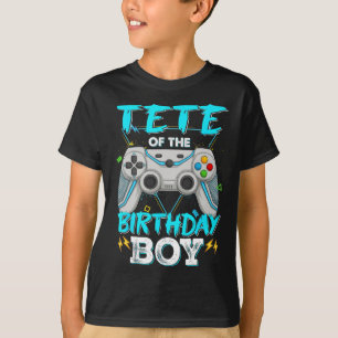 Camiseta Cabeça do Jogo de Vídeo de Correspondência do Meni