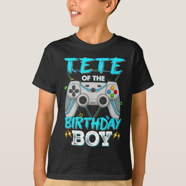 Camiseta Cabeça do Jogo de Vídeo de Correspondência do Meni (Frente)