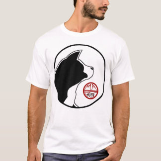 Camiseta Cabeça do logotipo MARS com disco MARS branco com