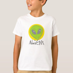 Camiseta Cabeça dos aliens