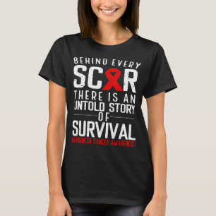 Camiseta Cabeça e Pescoço Cancer Sensibilização Mês Co