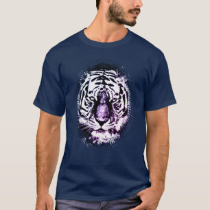 Camiseta Cabeça Elegante de Pop de de Cor Azul marinho