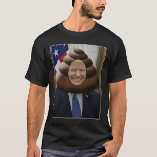 Camiseta Cabeça engraçada de Emoji do tombadilho do trunf