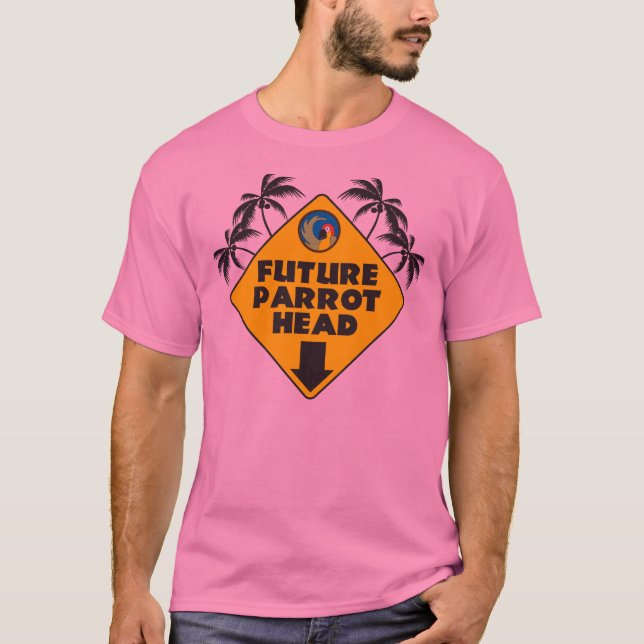 Camiseta Cabeça futura do papagaio (Frente)