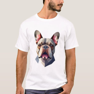 Camiseta Cabeça Geométrica de Frenchie