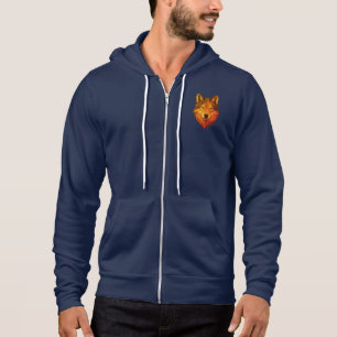 Camiseta Cabeça Geométrica do Lobo Arte Poligônica com Es
