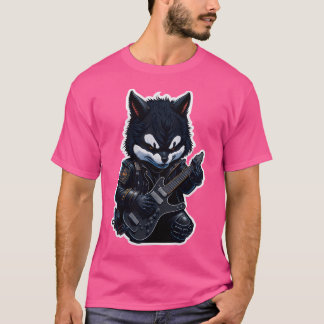 Camiseta Cabeça Metálica de Cubo do rouco