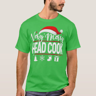Camiseta Cabeça Muito Feliz Cozinhar Natal Papai Noel