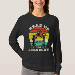 Camiseta Cabeça Para Cima E Sobe Para Baixo O Equestre