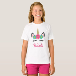 Camiseta Cabeça personalizada do unicórnio