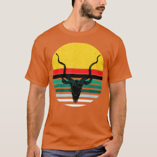 CAMISETA CABEÇA SECA RETRO CAÇA CAÇA IMPALA SAFARI KUDU
