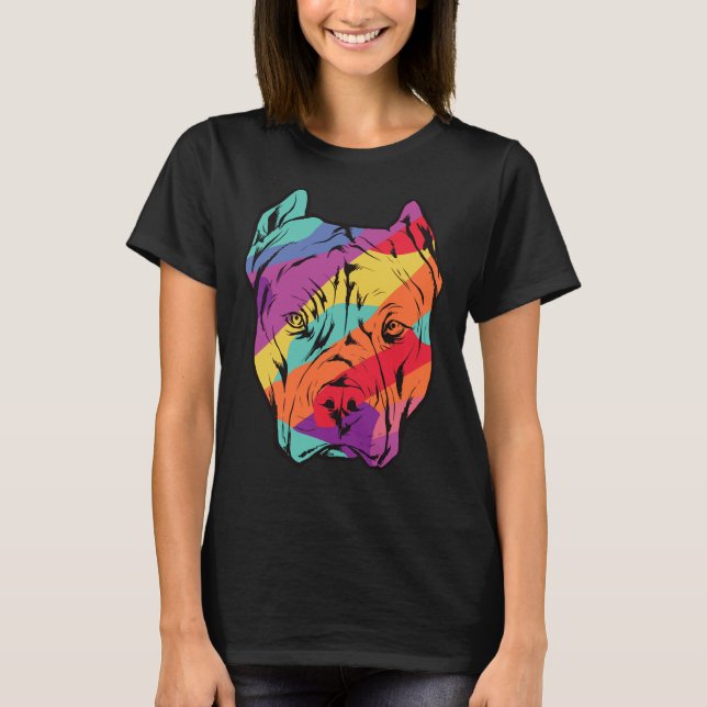 Camiseta Cabeça-Touro-Touro Colorida (Frente)