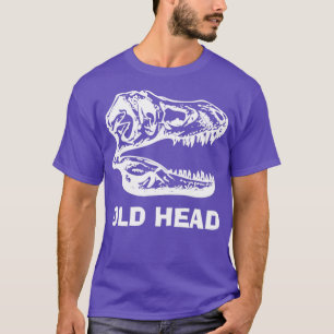 Camiseta Cabeça Velha, Dinossauro, Crânio