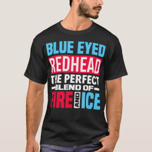 Camiseta Cabeça Vermelha Azul Mistura De Gelo De Fogo - Ver