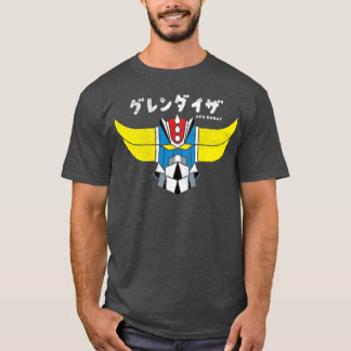 Camiseta Cabeça Vintage Grendizer Robô UFO Retro Desgastado