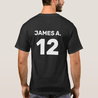 Camiseta Cabeçalho personalizado da equipe de modelo (desig