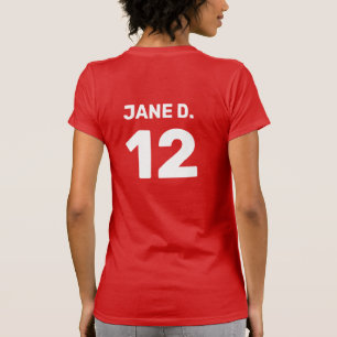 Camiseta Cabeçalho personalizado da equipe de modelo (desig