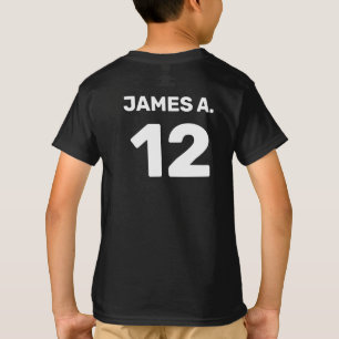 Camiseta Cabeçalho personalizado da equipe de modelo (desig
