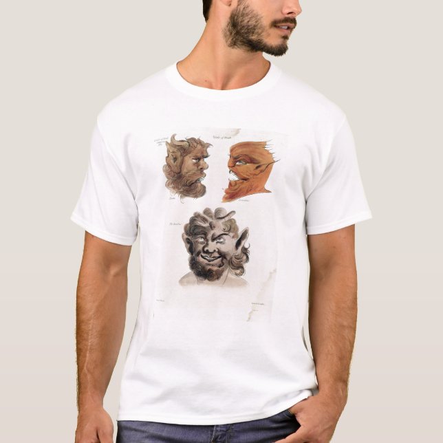 Camiseta Cabeças de demónios maus (Frente)