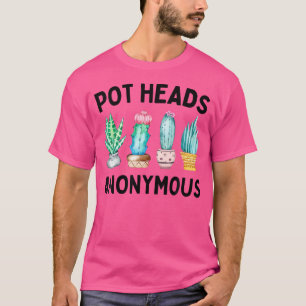 Camiseta Cabeças de Vaso de Suculentas Anônimas Diversão Co