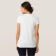 Camiseta Cabeleireiro Branco Azul Na moda Monograma Moderno (Parte Traseira Completa)