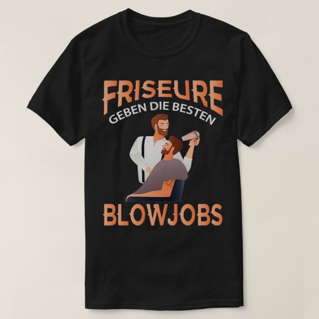 Camiseta Cabeleireiro engraçado (Frente do Design)