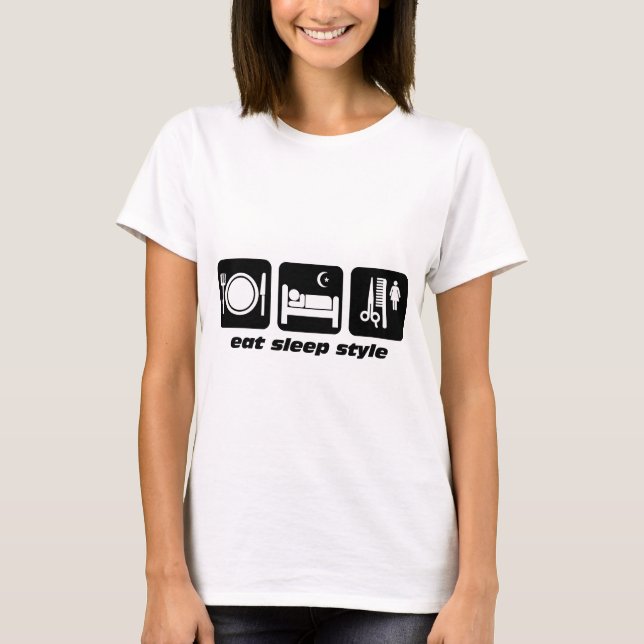 Camiseta Cabeleireiro engraçado (Frente)