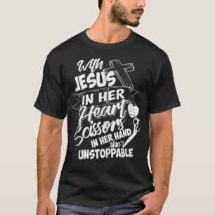 Camiseta Cabeleireiro Jesus Cristo Bonito Follower Women Di