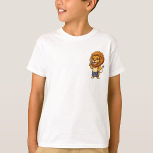 Camiseta Cabeleireiro Leão Criança Cabeleireiro Infantil