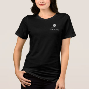 Camiseta Cabeleireiro Nome do Funcionário Simples Logotipo 