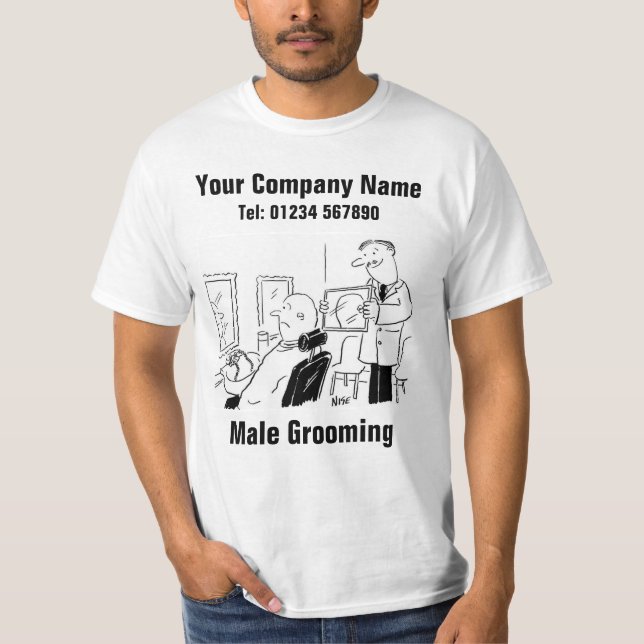 Camiseta Cabeleireiro ou Barbeiro de Embelezamento Masculin (Frente)
