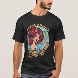 Camiseta Cabeleireiro Perm Corte de Cabelo Meme Salão Cosme