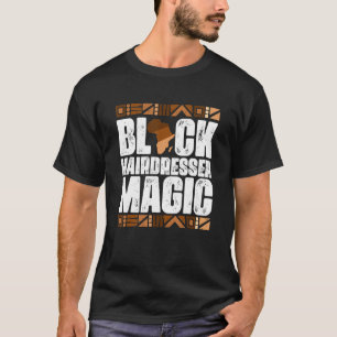 Camiseta Cabeleireiro Preto História Mágica de Preto Mês BL
